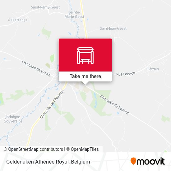 Geldenaken Athénée Royal map