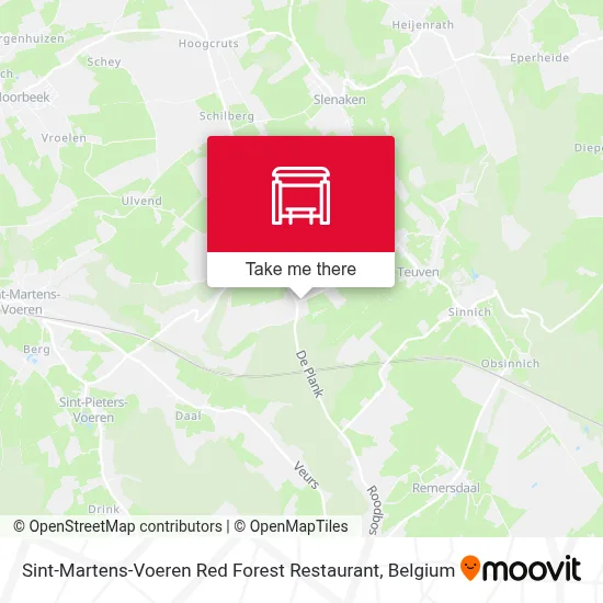 Sint-Martens-Voeren Red Forest Restaurant map