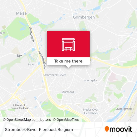 Strombeek-Bever Pierebad map