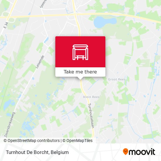 Turnhout De Borcht map