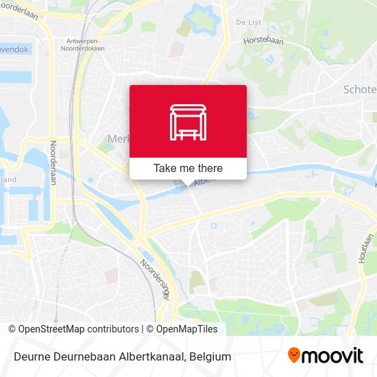 Deurne Deurnebaan Albertkanaal map