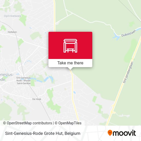 Sint-Genesius-Rode Grote Hut map