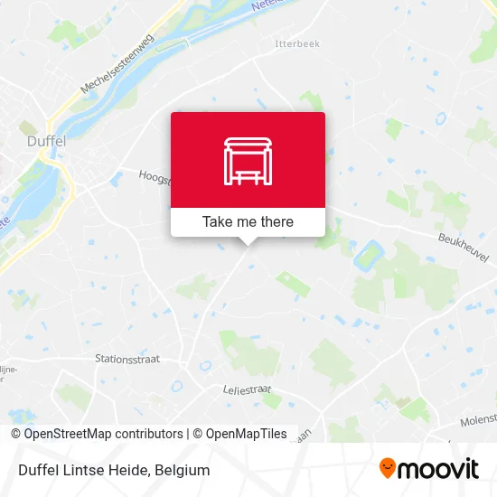 Duffel Lintse Heide map