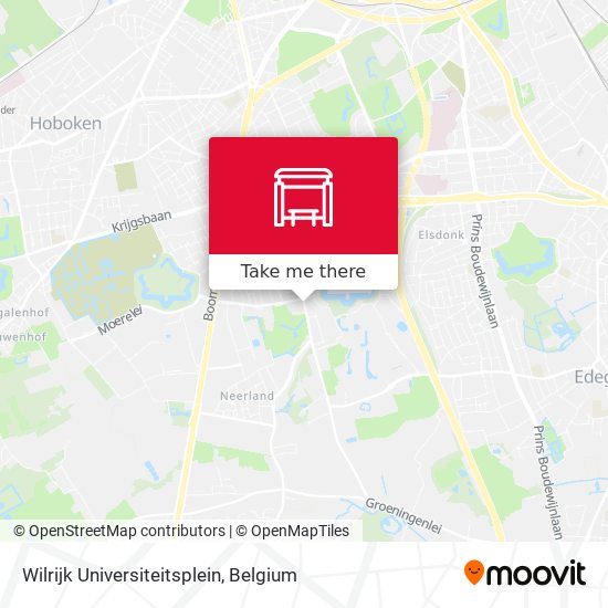 Wilrijk Universiteitsplein map