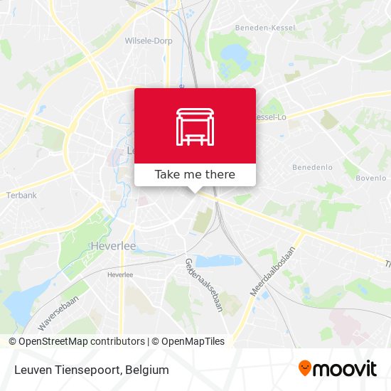 Leuven Tiensepoort map