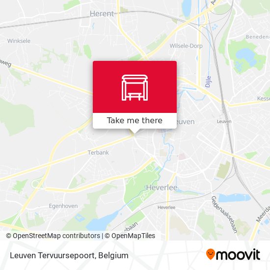 Leuven Tervuursepoort map
