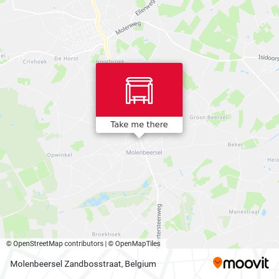 Molenbeersel Zandbosstraat plan