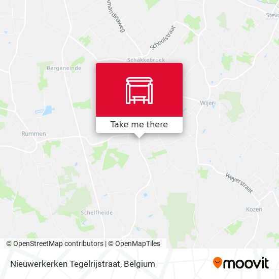 Nieuwerkerken Tegelrijstraat map