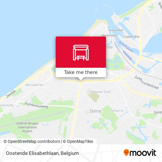 Oostende Elisabethlaan map