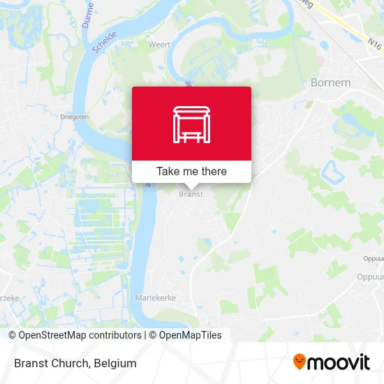 Branst Church map