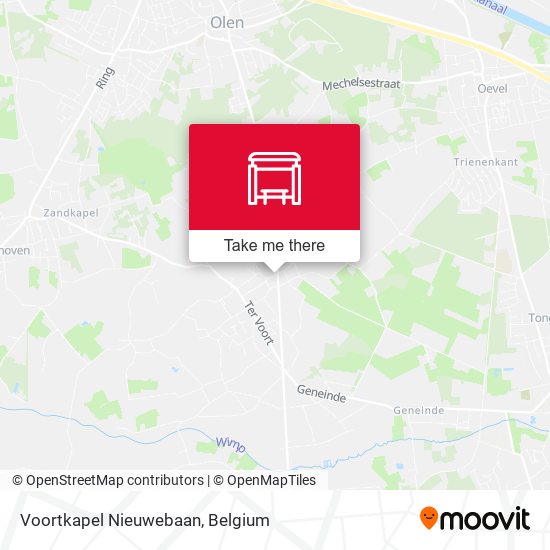 Voortkapel Nieuwebaan map