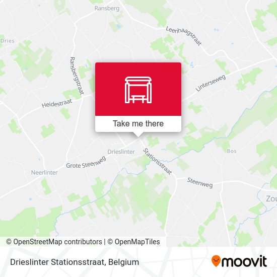 Drieslinter Stationsstraat map