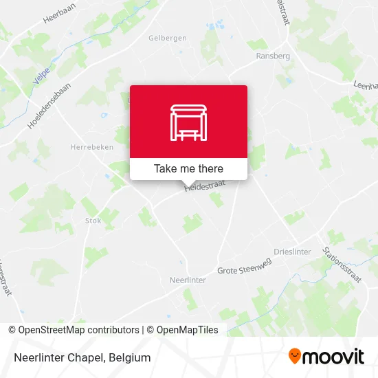 Neerlinter Chapel map