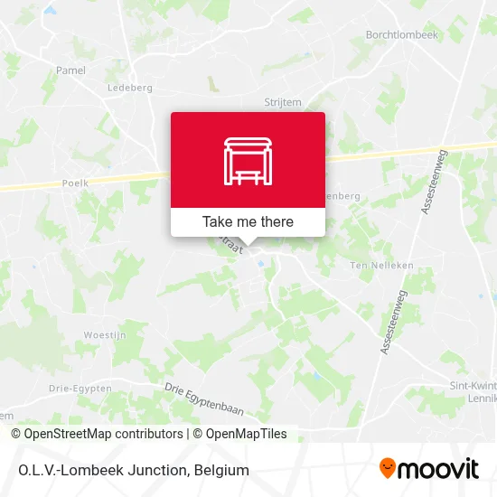 O.L.V.-Lombeek Junction map
