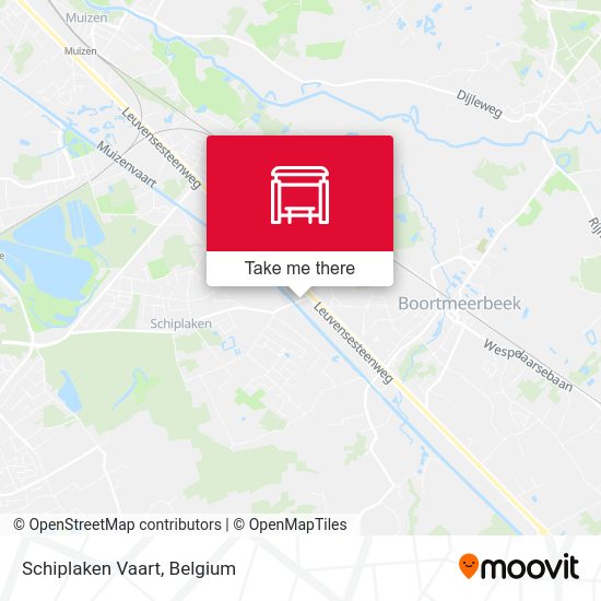 Schiplaken Vaart map