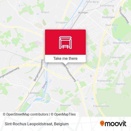 Sint-Rochus Leopoldstraat map