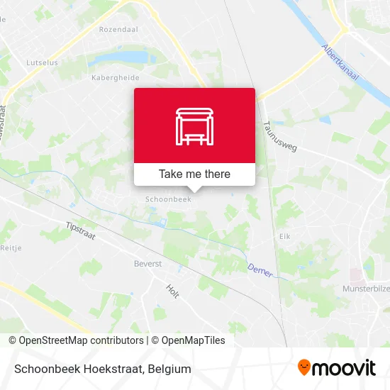 Schoonbeek Hoekstraat map