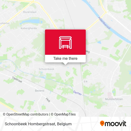Schoonbeek Hombergstraat map