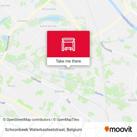 Schoonbeek Waterkasteelstraat map