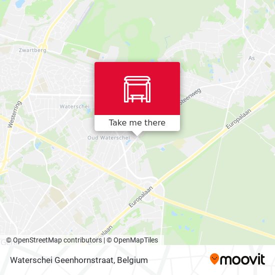 Waterschei Geenhornstraat map