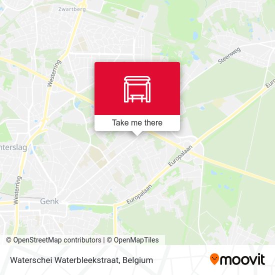 Waterschei Waterbleekstraat map