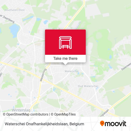 Waterschei Onafhankelijkheidslaan map