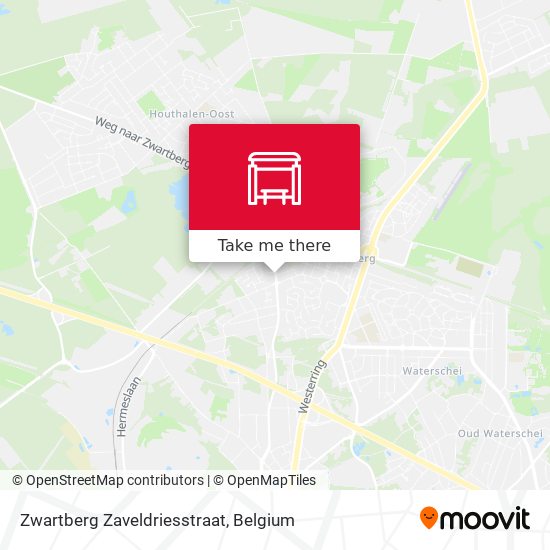 Zwartberg Zaveldriesstraat map