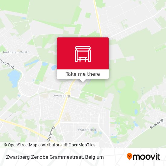 Zwartberg Zenobe Grammestraat map