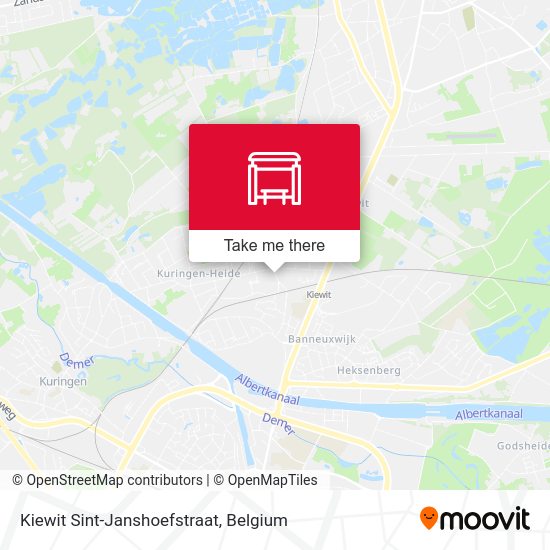 Kiewit Sint-Janshoefstraat plan