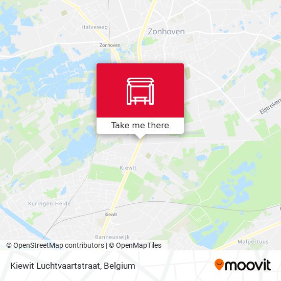 Kiewit Luchtvaartstraat map