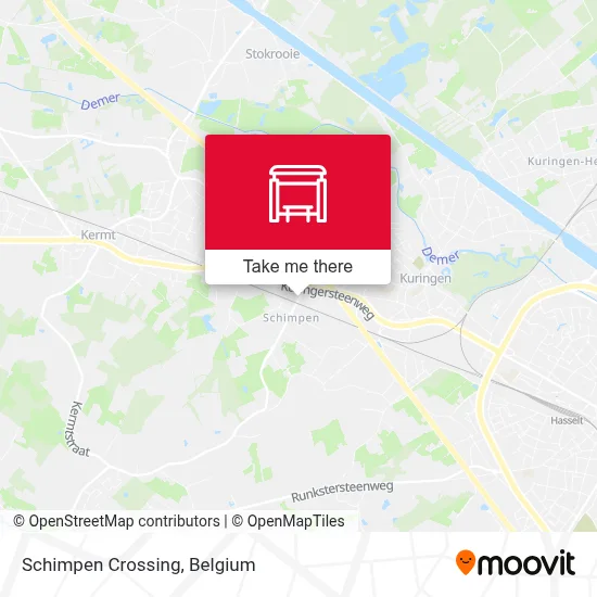 Schimpen Crossing map