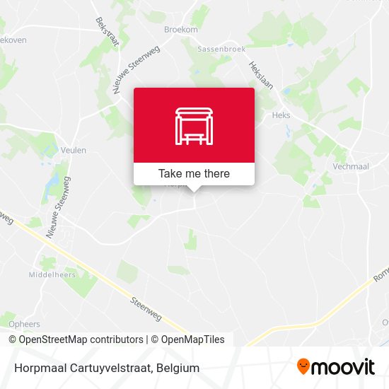 Horpmaal Cartuyvelstraat plan