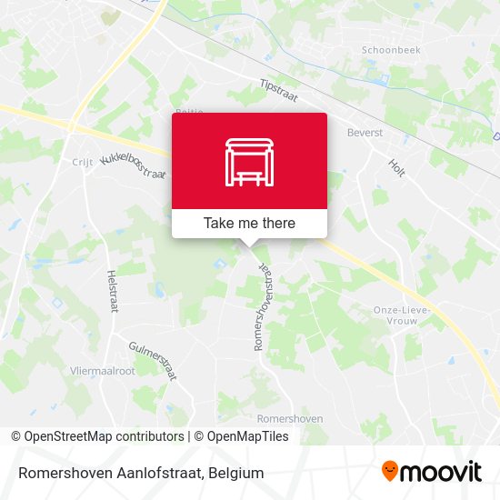 Romershoven Aanlofstraat map