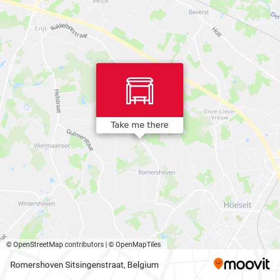 Romershoven Sitsingenstraat map