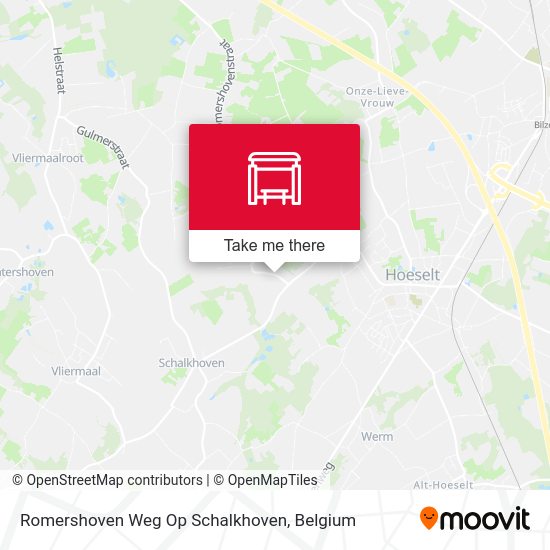 Romershoven Weg Op Schalkhoven plan