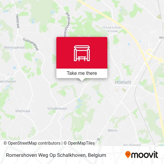 Romershoven Weg Op Schalkhoven map