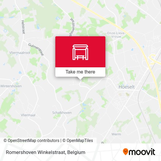 Romershoven Winkelstraat map