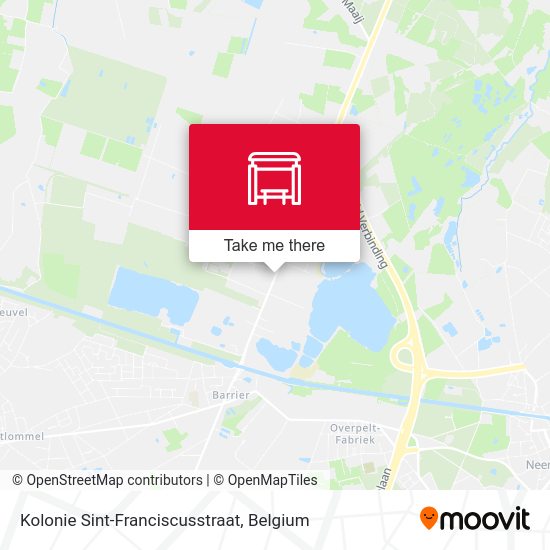 Kolonie Sint-Franciscusstraat map