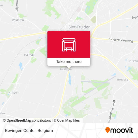 Bevingen Center map