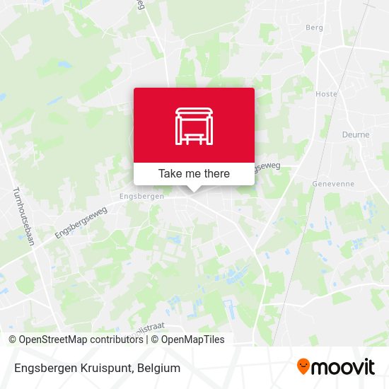 Engsbergen Kruispunt map