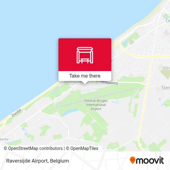 Raversijde Airport map