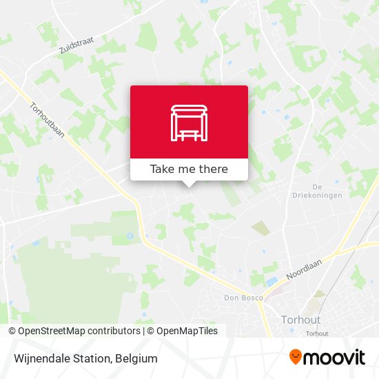 Wijnendale Station map