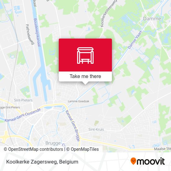 Koolkerke Zagersweg map