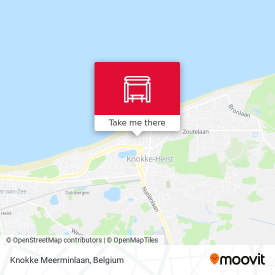 Knokke Meerminlaan map