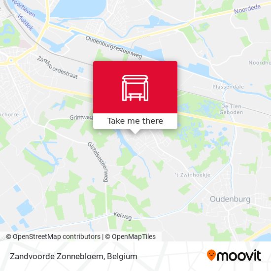 Zandvoorde Zonnebloem map