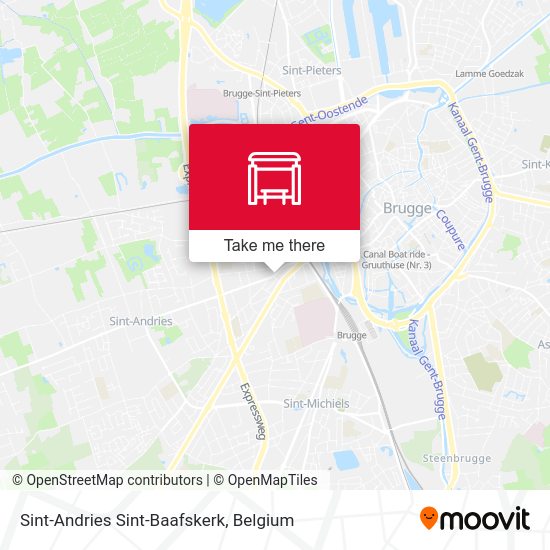 Sint-Andries Sint-Baafskerk map