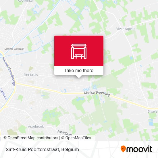 Sint-Kruis Poortersstraat map
