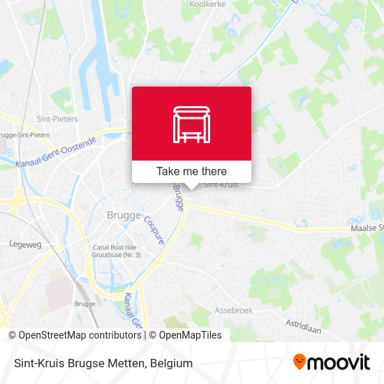 Sint-Kruis Brugse Metten map