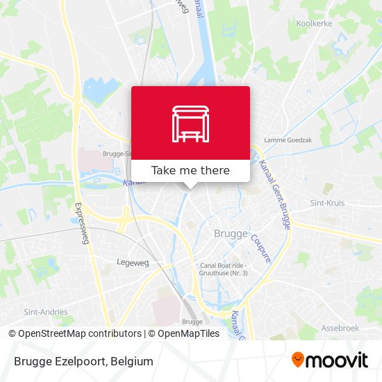 Brugge Ezelpoort map