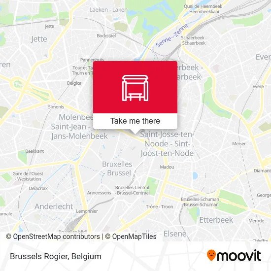 Brussels Rogier map